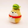 Shiba Inu with Watermelon Plush Toy