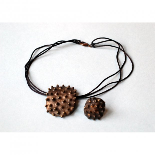 Old Bronze Jewelry Set