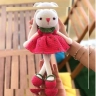 Bunny Crochet Doll with Red Dress (25 cm)