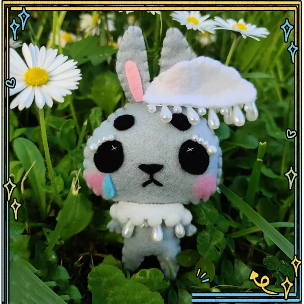 Rain Bunny Plush Toy