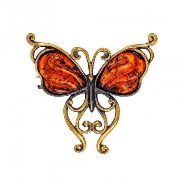 Flying Moth Brooch