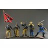 Confederates Set Of 5 Figures