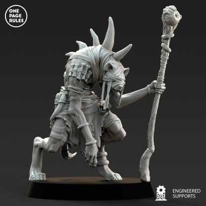Gnoll Shaman Figure (Unpainted)