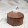 Small Wood Trinket Box With Lid