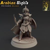 Eastern warrior Ziyad Figure (Unpainted)