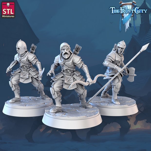 Squad of brave rangers Figure (Unpainted)