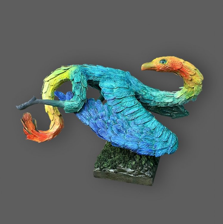 Gamayun Bird Figure