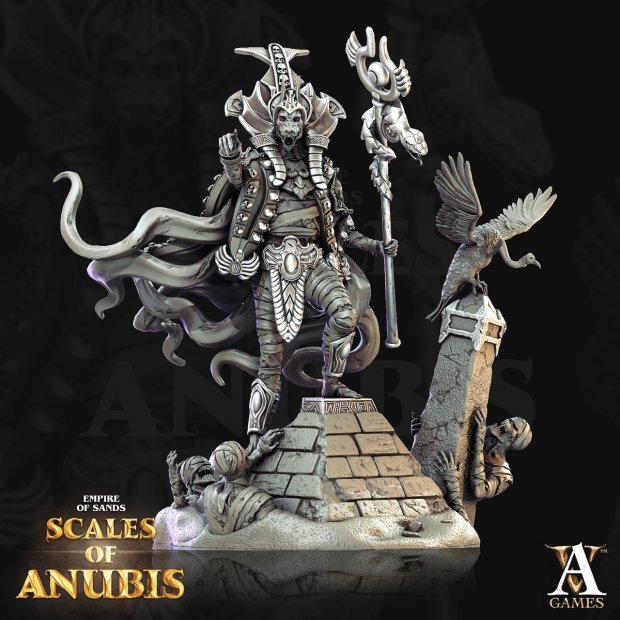 Evil Anubis priest Figure (Unpainted)
