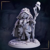 Gulu, Goblin Druid Figure (Unpainted)