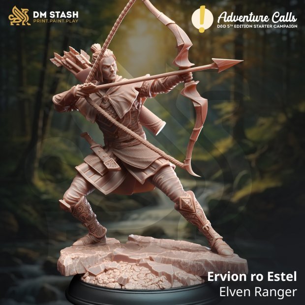 Elven Ranger Figure (Unpainted)