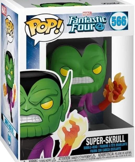 Funko Pop Marvel: Fantastic Four - Super-Skrull Figure
