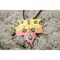 Autumn Maple Pendant Necklace
