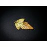 Golden Physocarpus Opulifolius Pendant Necklace