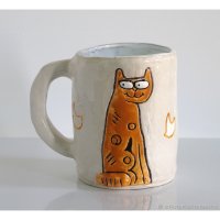 Red Cat Mug