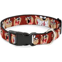 Buckle-Down Looney Tunes - Tasmanian Devil (38-66 cm) Dog Collar Plastic Clip