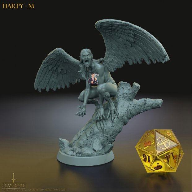 The Harmful Harpy Figure (Unpainted)