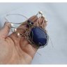 Blue Scarab Pendant Necklace