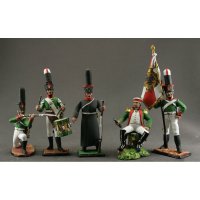 Kutuzov At Borodino With Soldiers 1812 Set Of 5 Figures