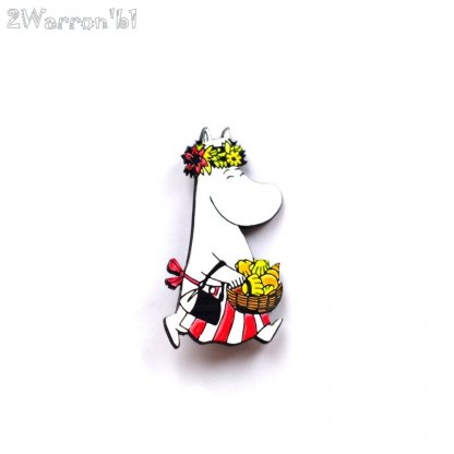 The Moomins - Moominmamma with Basket Brooch