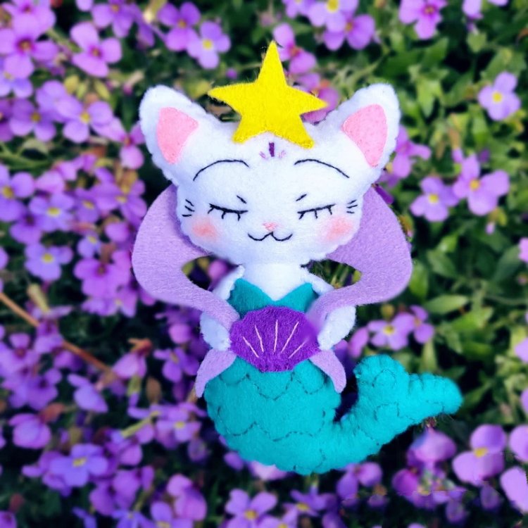 Mermaid Cat Plush Toy