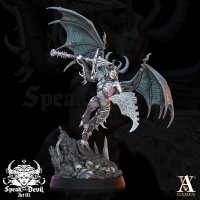 Hellish warrior with a spear Figure (Unpainted)