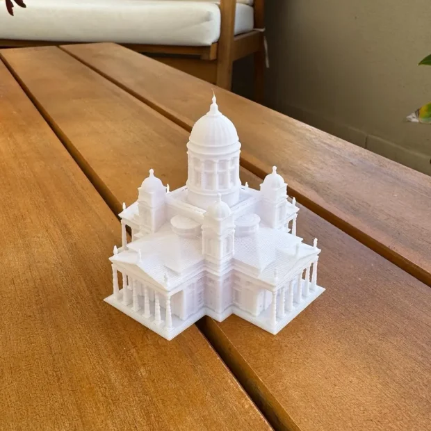 Helsinki Cathedral 3D Printed Figure
