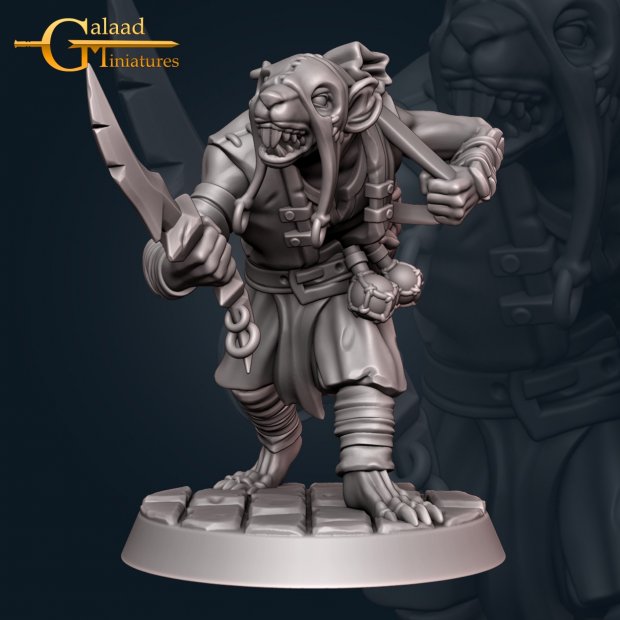 Skaven 1 Figure (Unpainted)