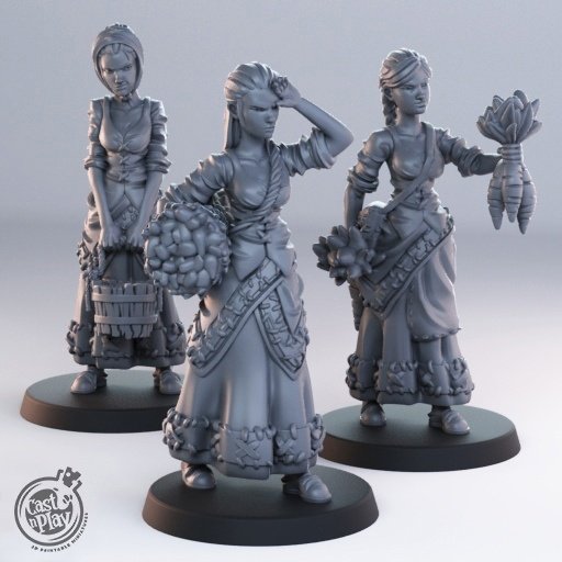 Vegetable vendor Figure (Unpainted)