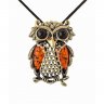 Vigilant Owl Pendant Necklace