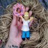 The Simpsons - Homer with donut Car Mirror Pendant