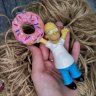 The Simpsons - Homer with donut Car Mirror Pendant