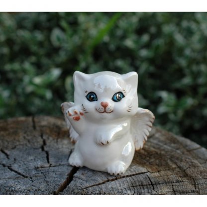 Winged Cat Figure