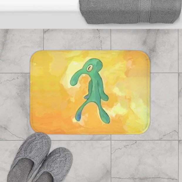 Bold And Brash Painting Bath Mat