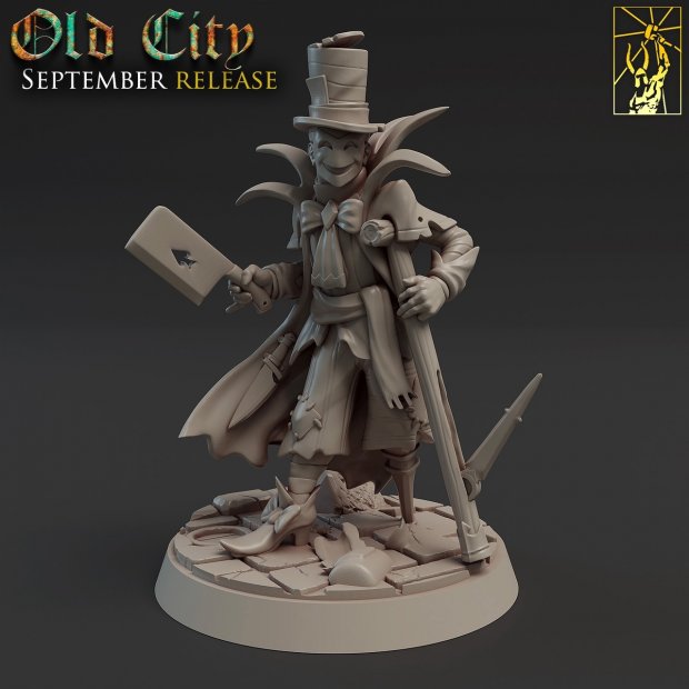 One-legged raider "Jesters" Figure (Unpainted)