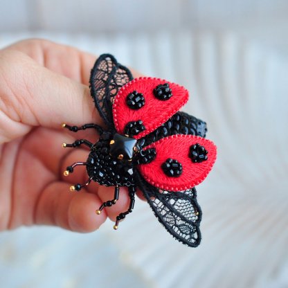 Ladybug Brooch