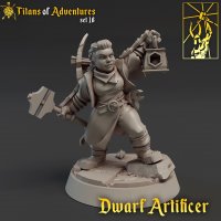 Dwarf Artificer Figure (Unpainted)