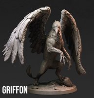 Griffin on the back of his feet Figure (Unpainted)