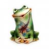Frog With Dragonfly Figure