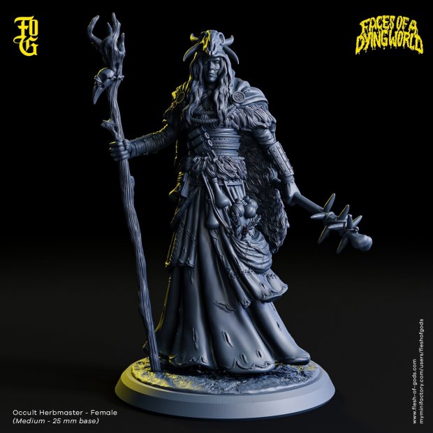 Occult Herbmaster - Female Figure (Unpainted)