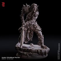 Kazhel - Witchblood Warrior Figure (Unpainted)