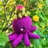 Green And Purple Octopuses Amigurumi Plush Toy
