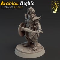 Eastern warrior Malikh Figure (Unpainted)