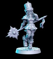 Heavy cleric in a hat Figure (Unpainted)