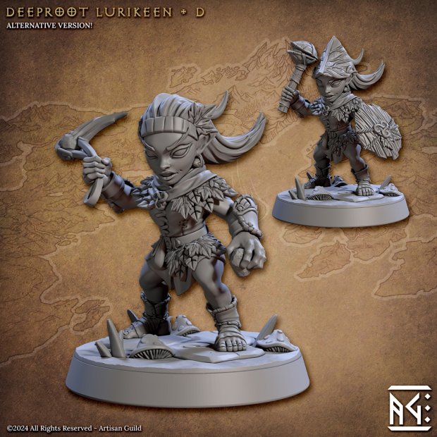 Deeproot Lurikeen 04 Figure (Unpainted)