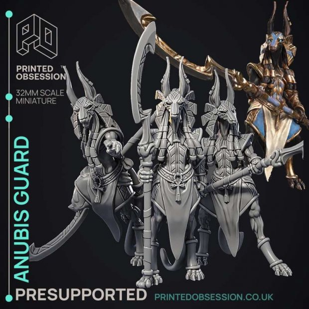 Anubis Guard Figure (Unpainted)