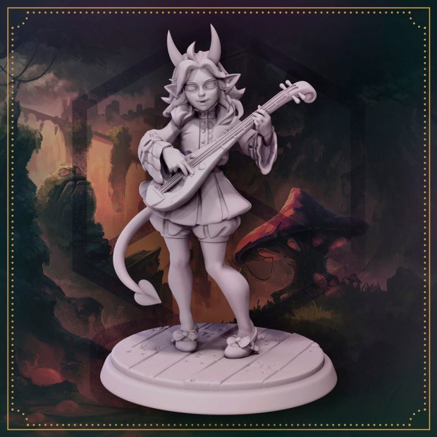 Luchi Amora, tiefling bard Figure (Unpainted)