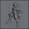 Esmeralda D'Avenir - The Monster Hunter Figure (Unpainted)