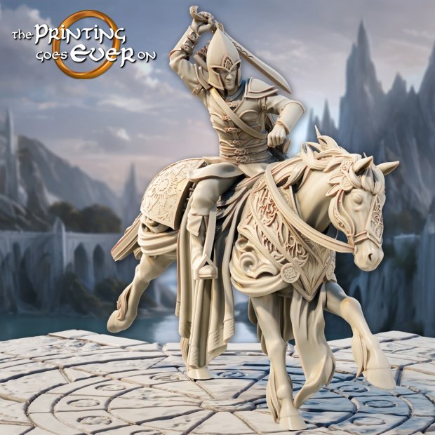 Elf Rider Figure (Unpainted)