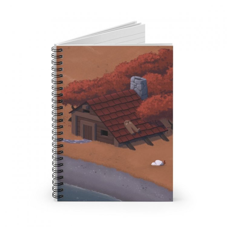 Gondola Autumn Vibe Meme Spiral Notebook