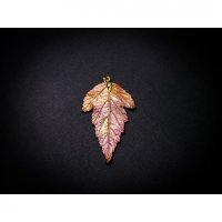 Red Physocarpus Opulifolius Pendant Necklace